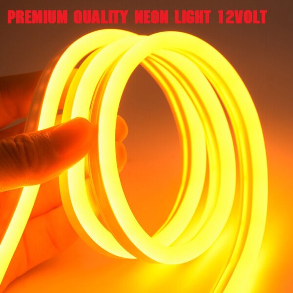 yellow neon light