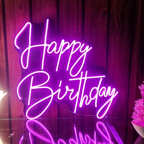 Happy Birthday Neon Light Sign - Image 3