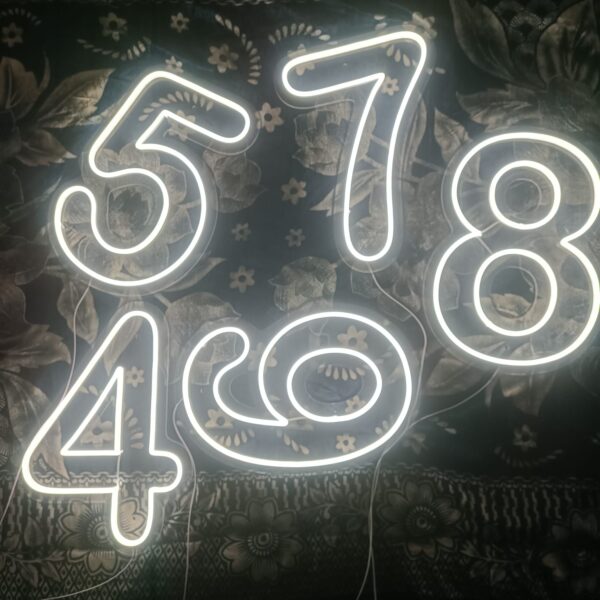 Neon Light Digits Multipurpose | Number Signs For Birthday & Anniversary - Image 6