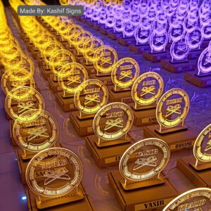 ustom LED Neon Acrylic Table Shields