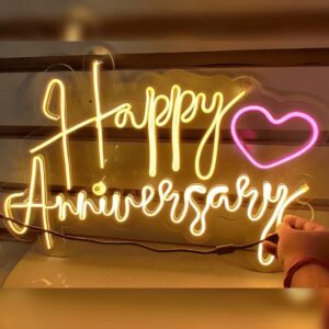 Happy Anniversary Neon Light Sign