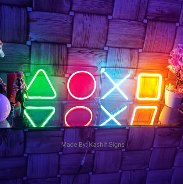 Neon Light Gamer Keys Sign | PlayStation Keys Icon - Image 5